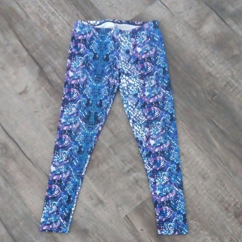 Stylish Blue and Purple Kids Leggings